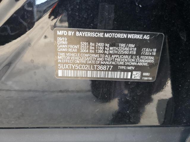 5UXTY5C02LLT36877 2020 BMW X3, photo no. 12