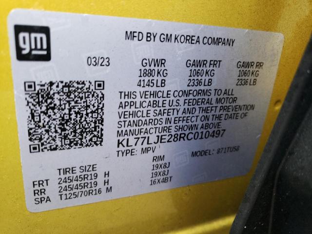 2024 CHEVROLET TRAX 2RS - KL77LJE28RC010497