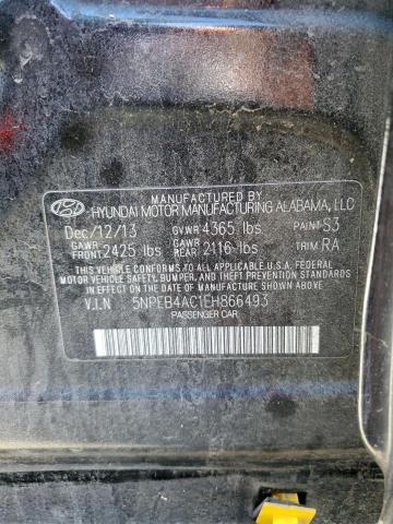 5NPEB4AC1EH866493 | 2014 HYUNDAI SONATA GLS