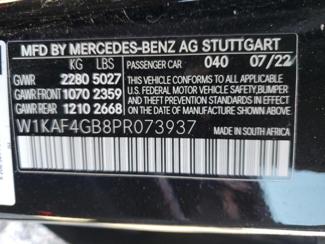 VIN W1KAF4GB8PR073937 2023 Mercedes-Benz C-Class, 300 no.12