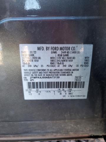 2FMPK4J90NBA73139 2022 FORD EDGE - Image 13