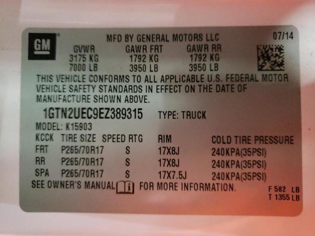 1GTN2UEC9EZ389315 GMC Sierra K1500 Sle