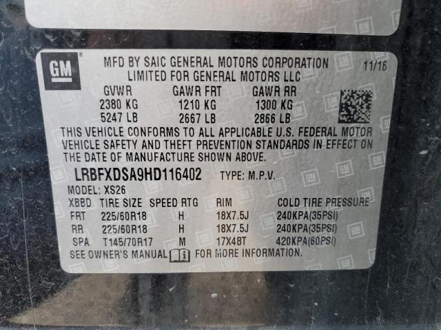 LRBFXDSA9HD116402 Buick Envision Essence
