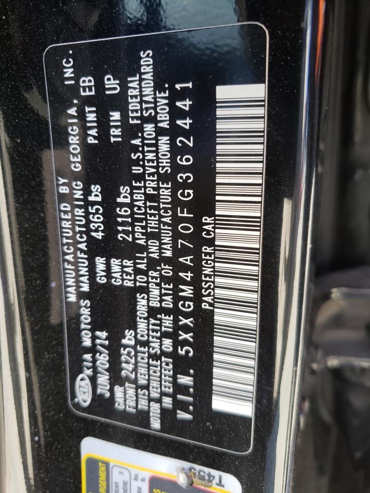 5XXGM4A70FG362441 2015 Kia Optima Lx