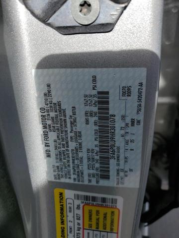 3FA6P0LU9HR301078 2017 FORD FUSION - Image 13