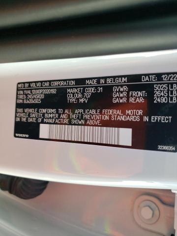 2023 VOLVO XC40 ULTIM YV4L12UX0P2020192