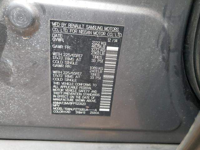 KNMAT2MV8FP523120 Nissan ROGUE S