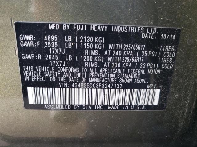 2015 SUBARU OUTBACK 2. - 4S4BSBDC3F3247132