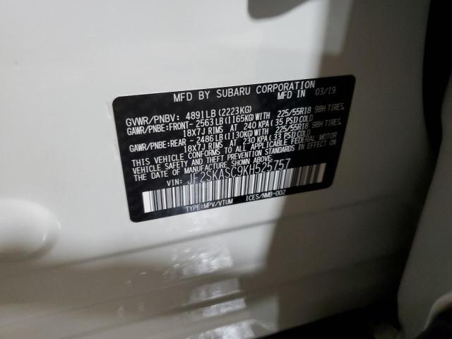 JF2SKASC9KH525757 Subaru Forester Limited