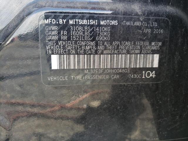 2017 MITSUBISHI MIRAGE G4 - ML32F3FJ0HH004803