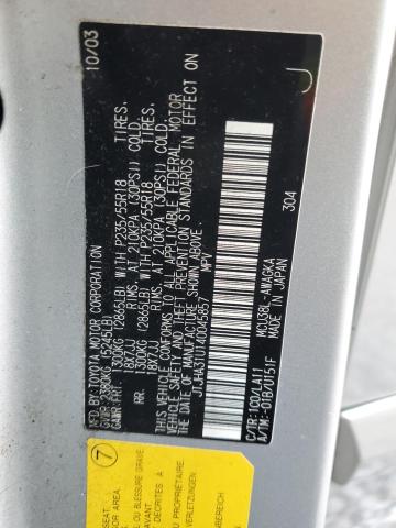 JTJHA31U140045857 2004 Lexus Rx 330