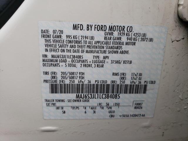 MAJ6S3JL1LC384085 Ford Ecosport Ses