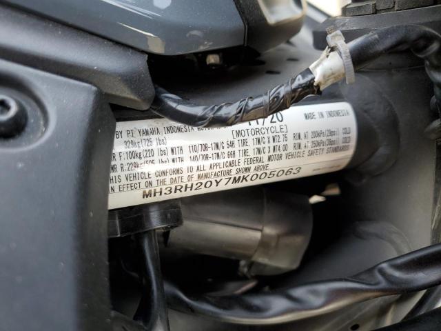 2021 YAMAHA MT-03 MH3RH20Y7MK005063