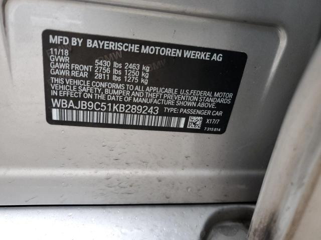 WBAJB9C51KB289243 2019 BMW M5, photo no. 12