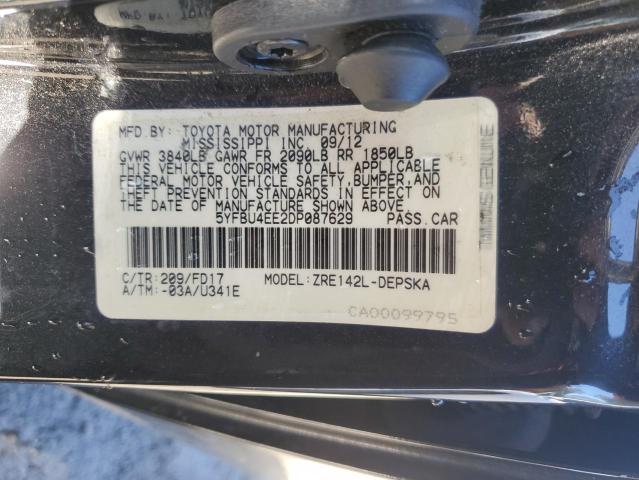 5YFBU4EE2DP087629 2013 Toyota Corolla Base