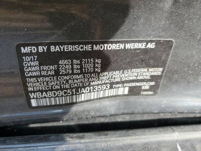 WBA8D9C51JA013593 | 2018 BMW 330 XI