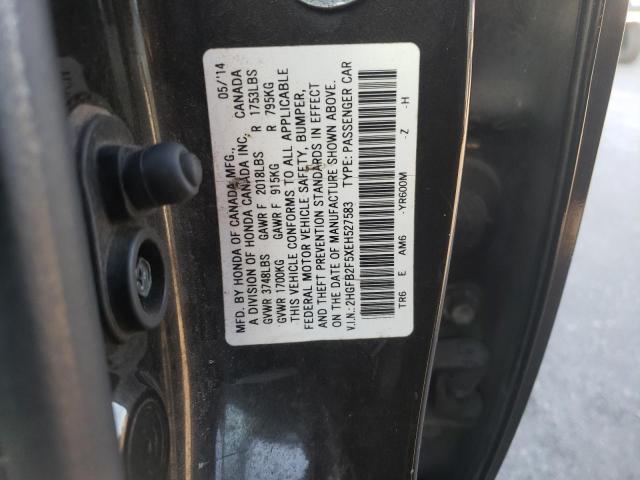 2HGFB2F5XEH527583 | 2014 HONDA CIVIC LX