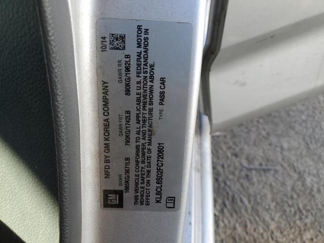 2015 CHEVROLET SPARK EV 2 - KL8CL6S02FC720601