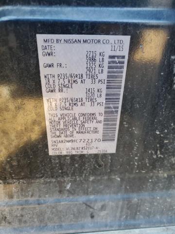 5N1AR2MM9FC722170 Nissan Pathfinder S