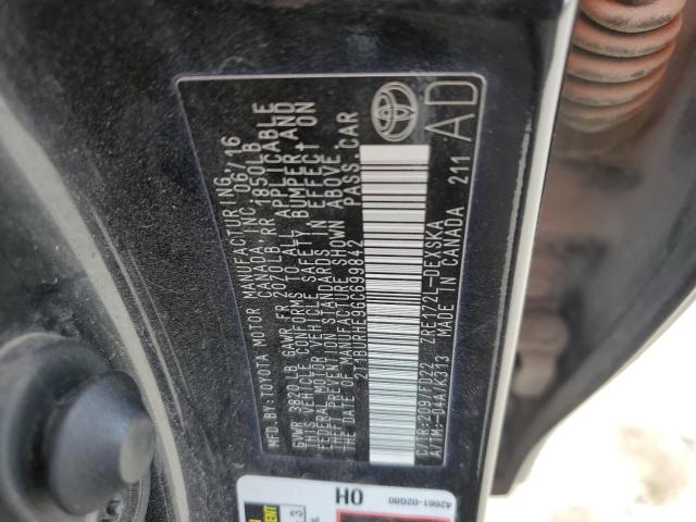 2016 Toyota Corolla L VIN: 2T1BURHE9GC699842 Lot: 61484884