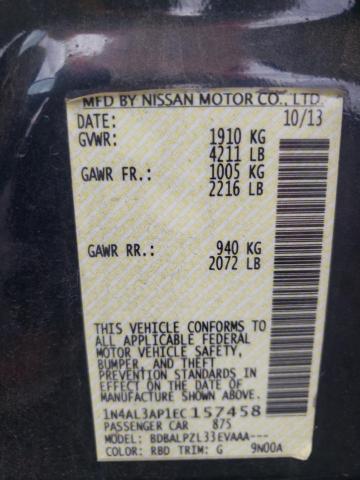 1N4AL3AP1EC157458 Nissan ALTIMA 2.5