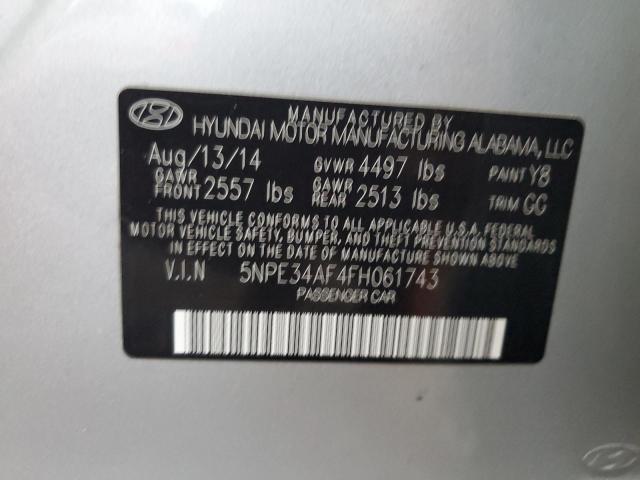 2015 HYUNDAI SONATA SPO - 5NPE34AF4FH061743