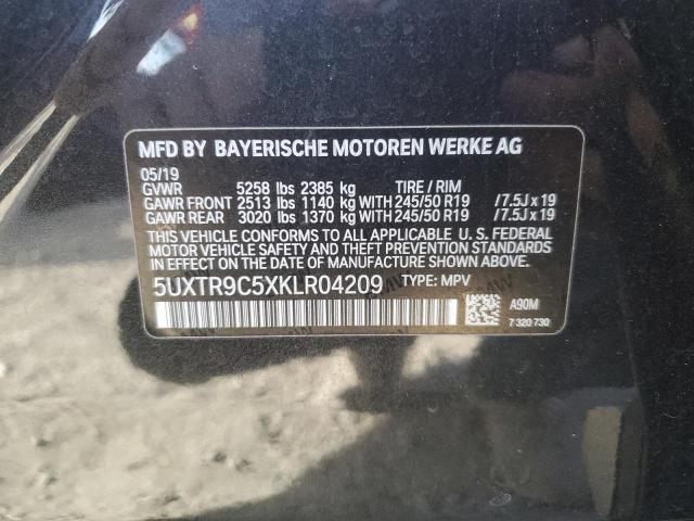 5UXTR9C5XKLR04209 2019 BMW X3, photo no. 12