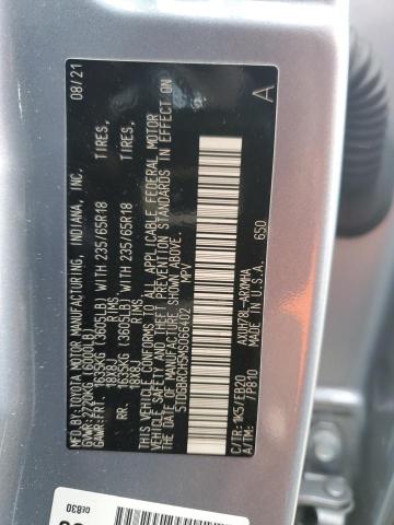 VIN 5TDGBRCH5MS066402 2021 Toyota Highlander, Hybri... no.14