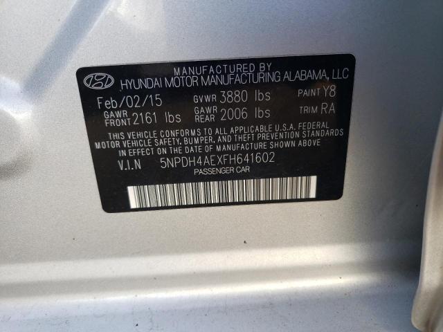 2015 HYUNDAI ELANTRA SE - 5NPDH4AEXFH641602