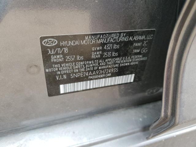 5NPE24AA9JH724935 Hyundai SONATA ECO