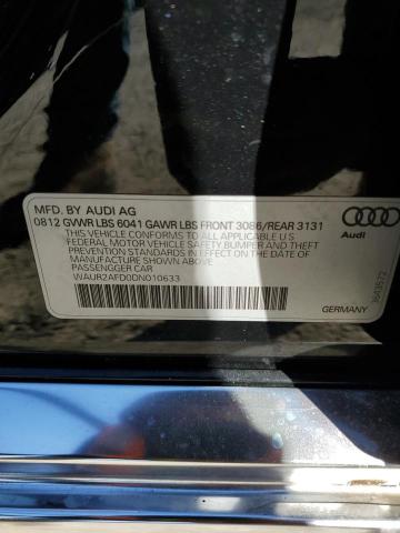  AUDI A8 2013 Чорний