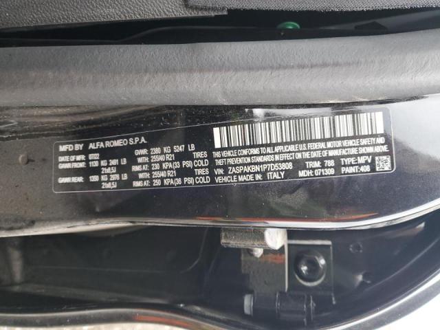 2023 Alfa Romeo Stelvio Ti VIN: ZASPAKBN1P7D53808 Lot: 77431673