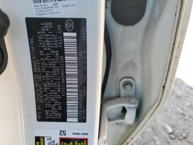 2021 TOYOTA CAMRY NIGH - 4T1S11AKXMU457596