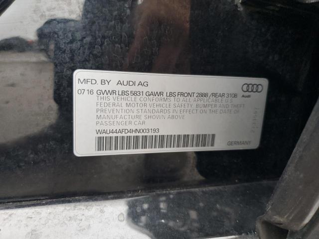 WAU44AFD4HN003193 | 2017 AUDI A8 L QUATT