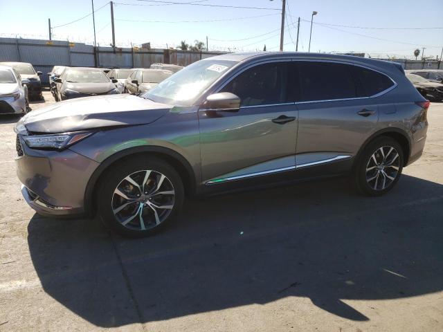 5J8YD9H44NL002859 Auction: COPART Lot: 75087943 Location: CA - LOS ANGELES 5J8YD9H44NL002859 ACURA MDX 2022 GRAY Photo 1