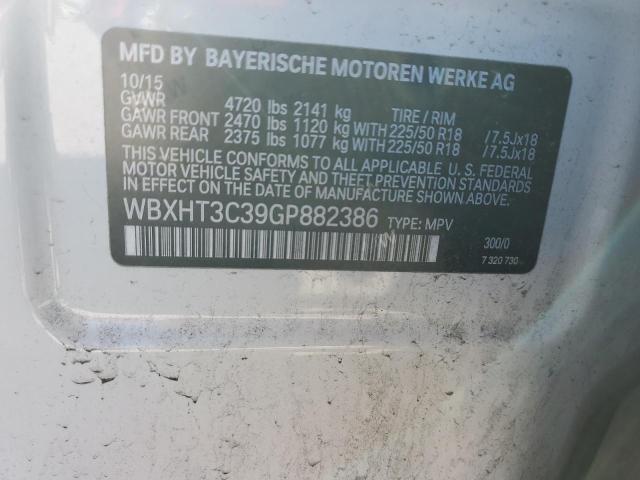2016 BMW X1 XDRIVE2 - WBXHT3C39GP882386