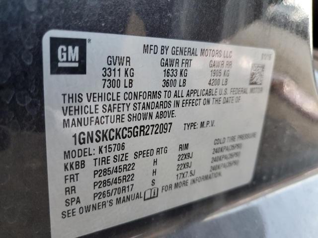 1GNSKCKC5GR272097 | 2016 CHEVROLET TAHOE K150