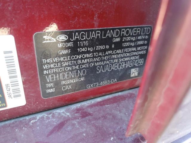 2017 JAGUAR XE PREMIUM - SAJAD4BG9HA974299