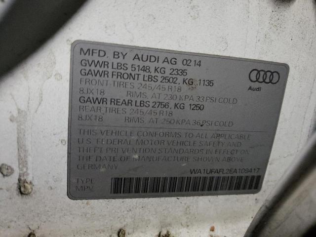 VIN WA1UFAFL2EA109417 2014 Audi A4, Premium Plus no.13