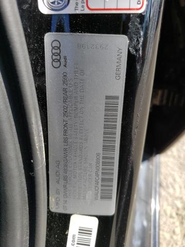 WAUCFAFC4FN008906 Auction: COPART Lot: 75374883 Location: CA - LOS ANGELES WAUCFAFC4FN008906 AUDI A6 2015 BLACK Photo 12