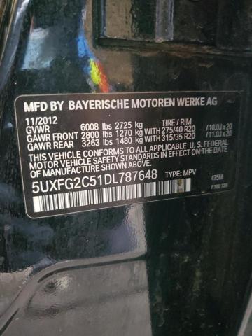 VIN 5UXFG2C51DL787648 2013 BMW X6, Xdrive35I no.12