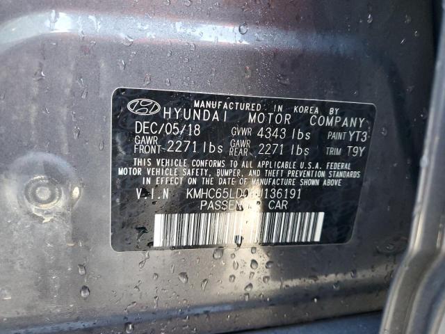2019 HYUNDAI IONIQ - KMHC65LD0KU136191