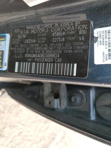 KNAGM4AD8E5066654 KIA OPTIMA HYBRID