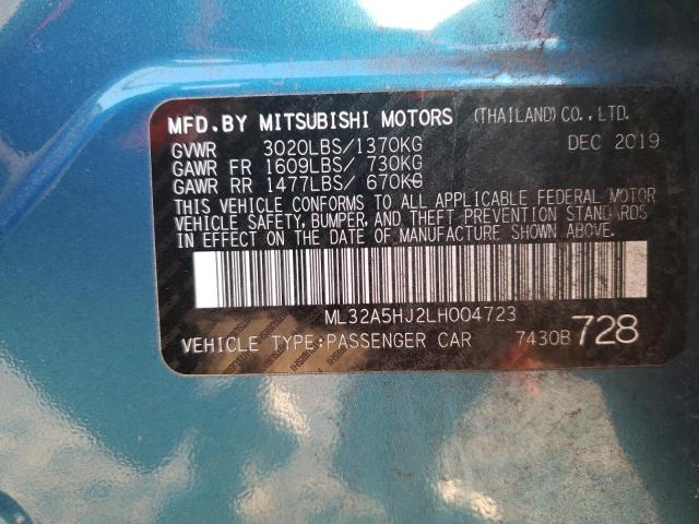 2020 MITSUBISHI MIRAGE LE ML32A5HJ2LH004723