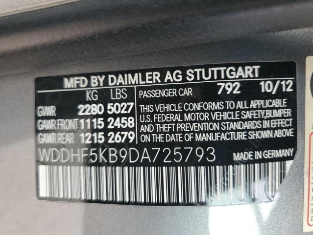 VIN WDDHF5KB9DA725793 2013 Mercedes-Benz E-Class, 350 no.12