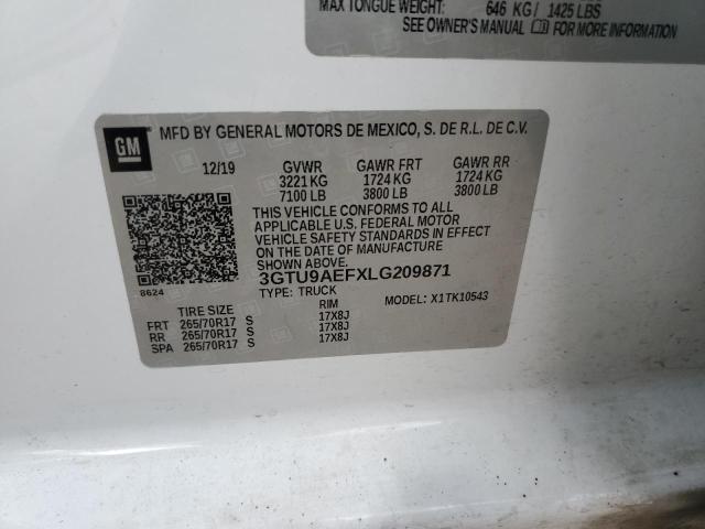 3GTU9AEFXLG209871 GMC Sierra K1500