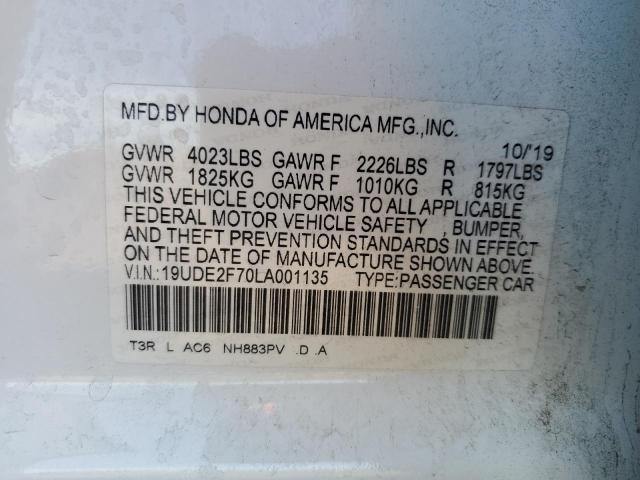 19UDE2F70LA001135 Acura ILX PREMIU 12