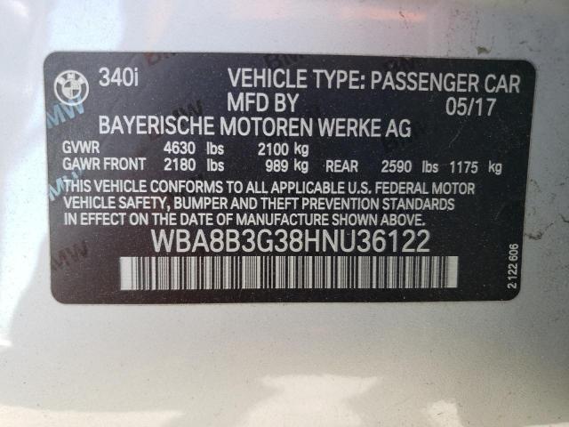 2017 BMW 340 I - WBA8B3G38HNU36122