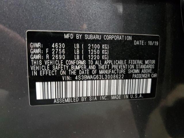 4S3BWAG63L3008622 | 2020 SUBARU LEGACY SPO