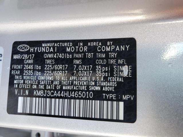 KM8J3CA44HU465010 | 2017 HYUNDAI TUCSON LIM